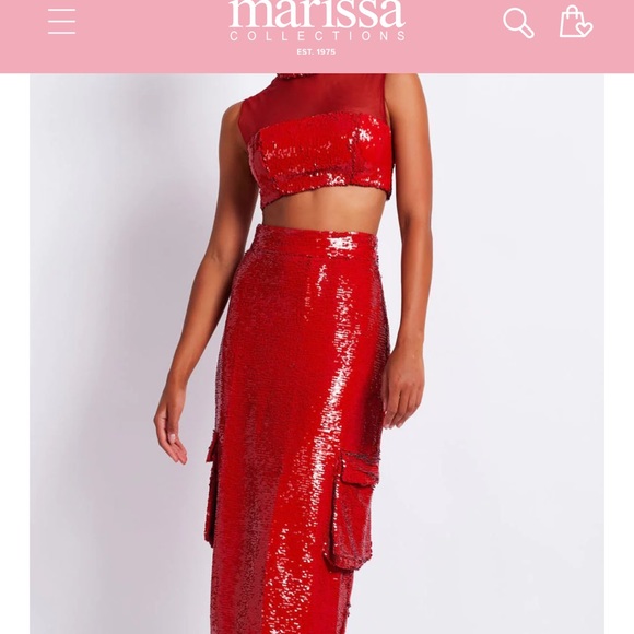 brand new with tags mock neck sequin top PATBO - Picture 2 of 3